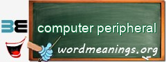 WordMeaning blackboard for computer peripheral